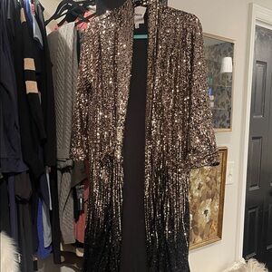 BB Dakota Anthropologie Sequin Duster Jacket